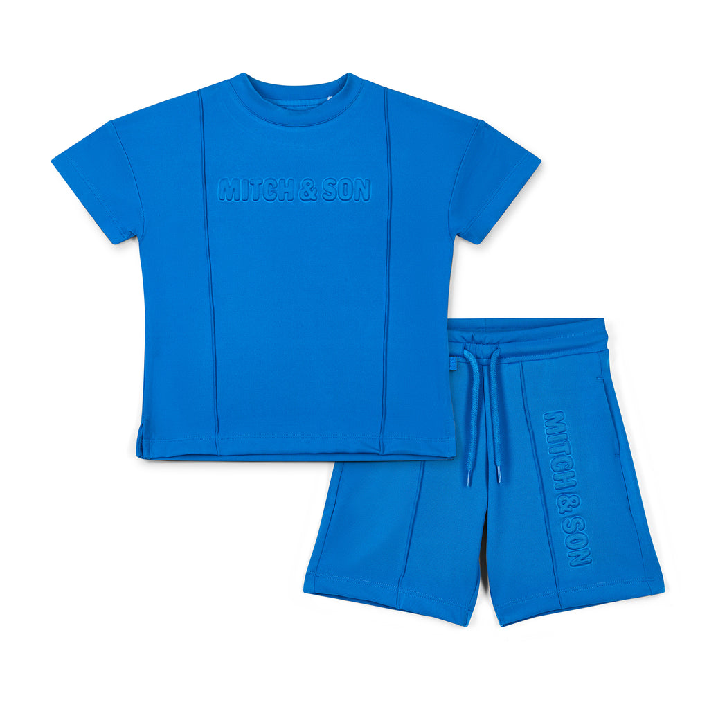 MITCH & SON - JNR Rory Dropped Shoulder Short Set - Lime Sherbet main image 1