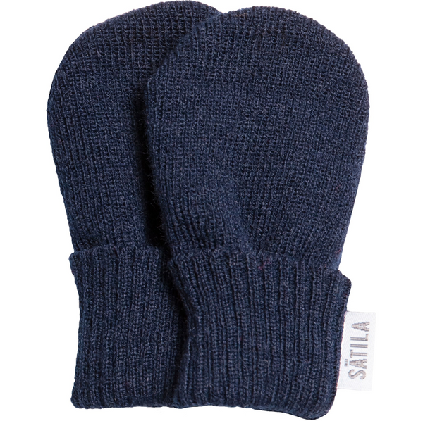 AW23 Sätila TRIXIE Navy Blue Mittens Theodore Couture