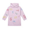 Stella McCartney Lilac Multicoloured Letters Logo Hoody Dress