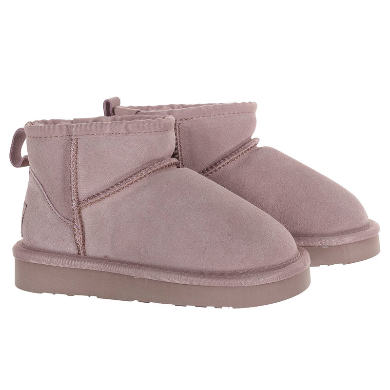 AW23 Lelli Kelly GIULIA Pale Pink Suede Faux Fur Boots