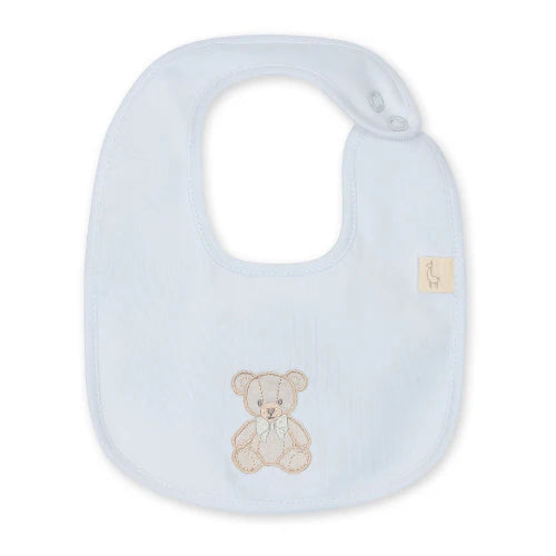 Baby Gi Pale Blue Cotton Teddy & Me Bib