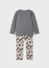 AW23 Mayoral Grey 'It's All Cool' Llama Patterned Leggings Set
