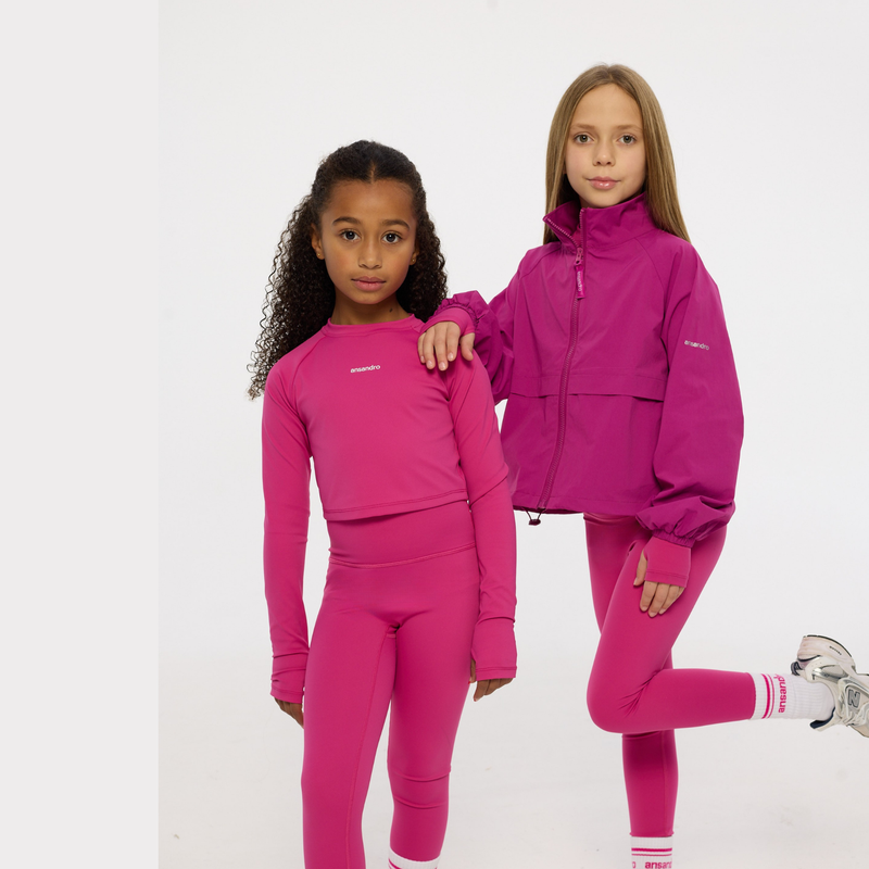 PREORDER AW25 Ansandro Winter Berry Long Sleeve Leggings Set