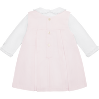 AW25 Emile Et Rose KENDALL Pink & White Two Piece Pinafore Dress Set