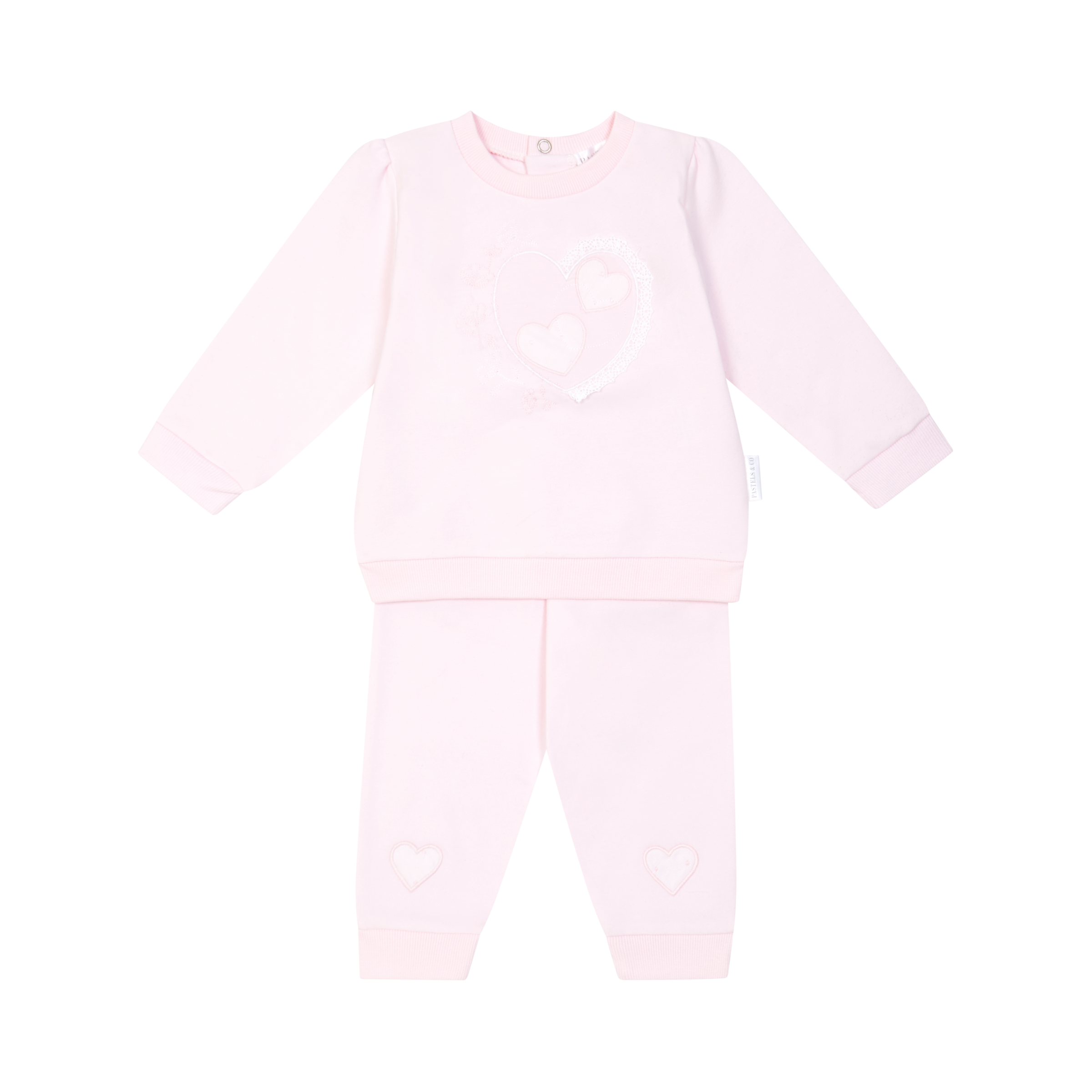 SS26 Pastels & Co CARA Pink Heart Tracksuit