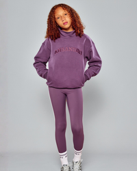 Ansandro Girls Plum Highneck Sweatshirt