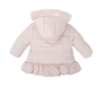 PREORDER AW25 Tutto Piccolo Pink Faux Fur Hooded Coat