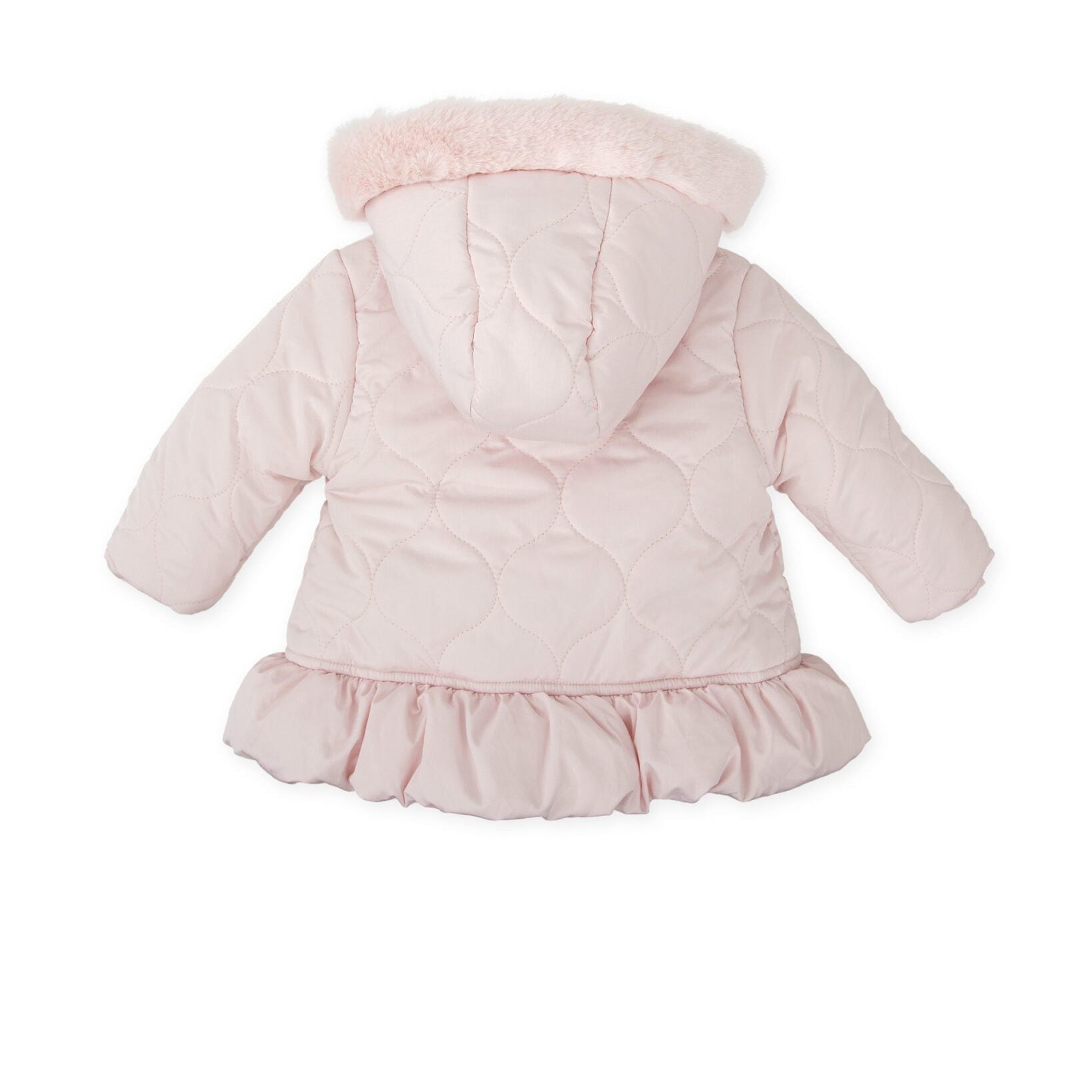 PREORDER AW25 Tutto Piccolo Pink Faux Fur Hooded Coat