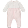 SS24 Emile Et Rose FRAN Pale Pink & White Bouquet Bow Babygrow