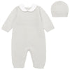 Emile Et Rose HARLEY Beige & White Knit All In One With Hat