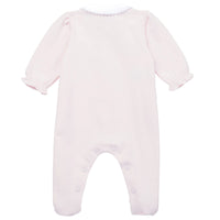 Emile Et Rose HELEN Pale Pink & White Bunnies Babygrow With Hat