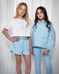 PREORDER SS26 Ansandro Powder Blue T-Shirt & Run Shorts Set