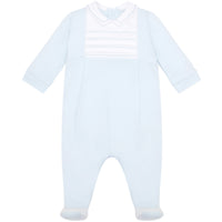 SS25 Emile Et Rose JACK Pale Blue & White Panel Babygrow