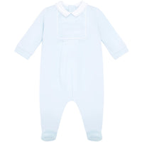 SS25 Emile Et Rose JUSTIN Pale Blue & White Diamond Babygrow