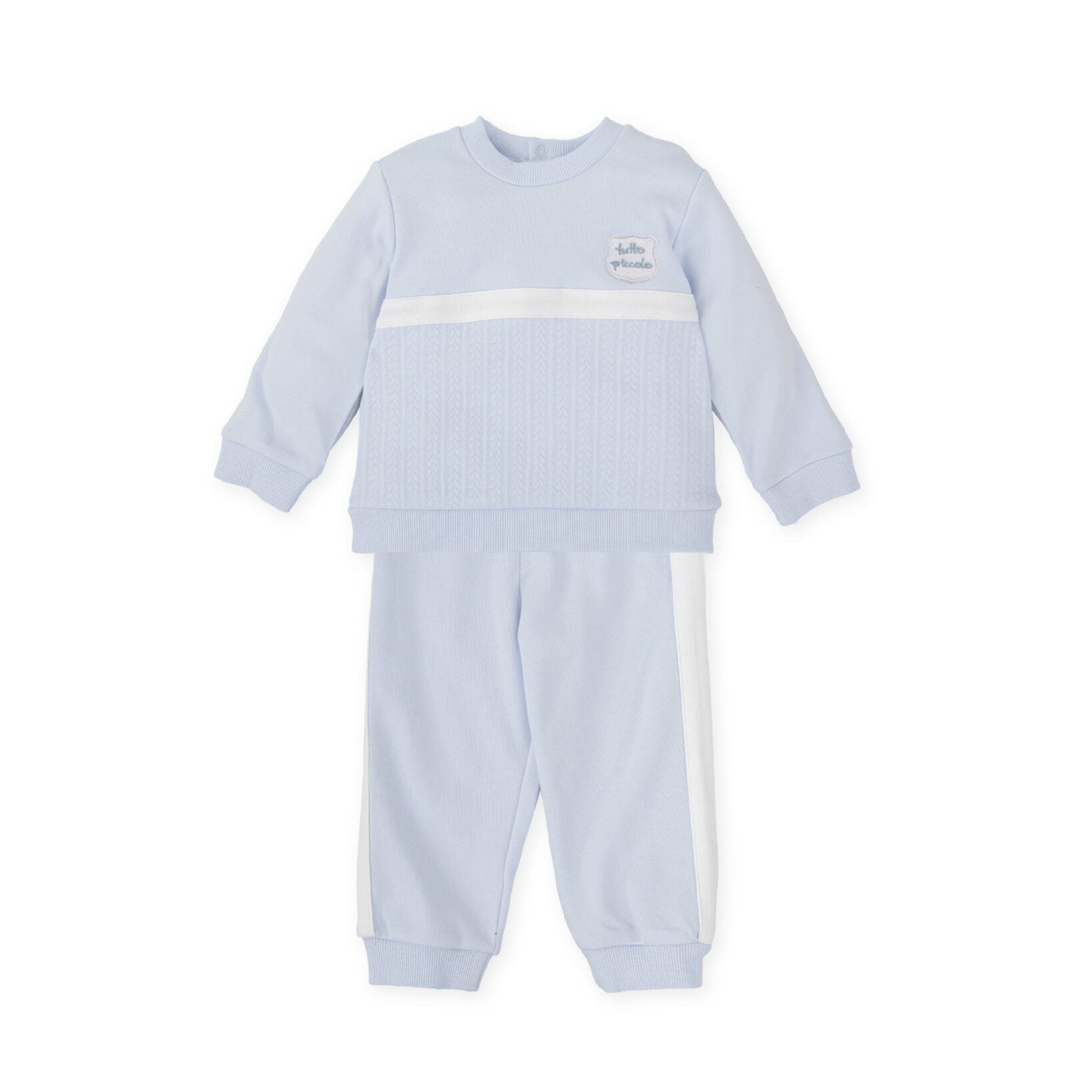 PREORDER AW25 Tutto Piccolo Blue & White Striped Logo Badge Tracksuit