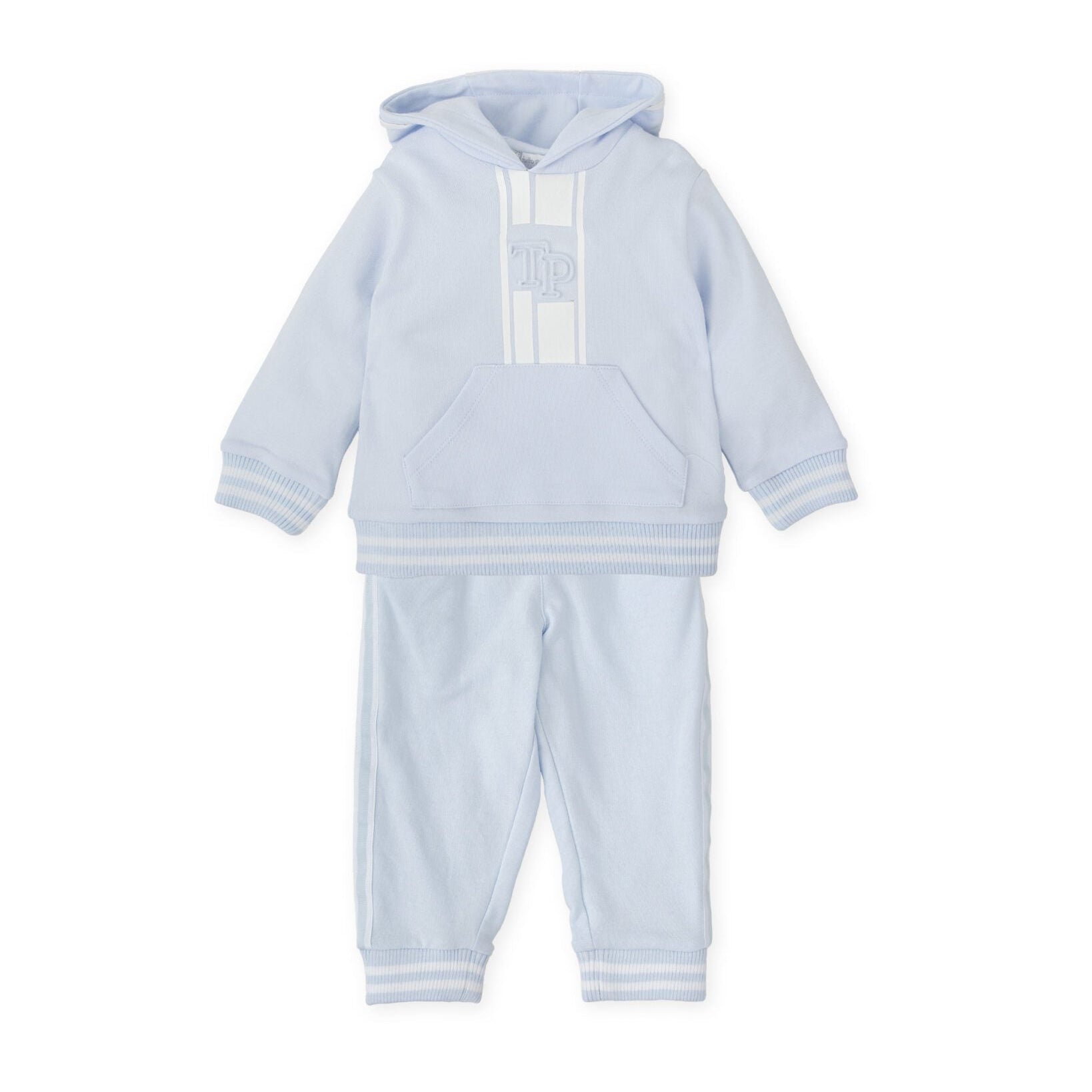 AW25 Tutto Piccolo Blue & White Hooded Logo Tracksuit