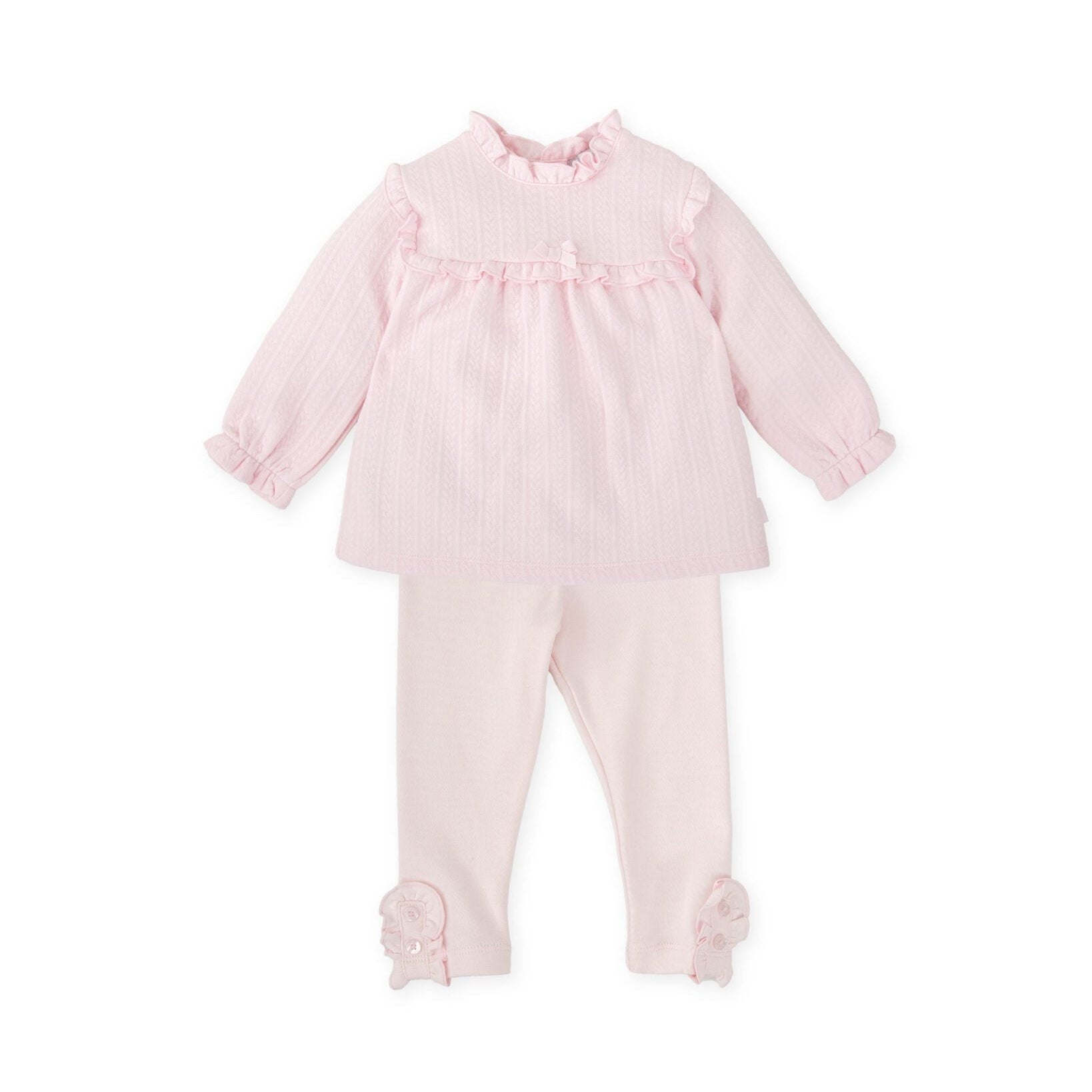 AW25 Tutto Piccolo Pink Bow Frill Leggings Set