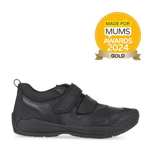 Start-Rite STRIKE Black Leather School Shoes