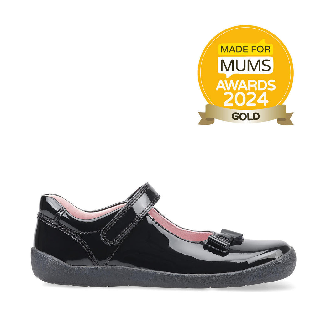 Start-Rite GIGGLE Black Patent Leather School Shoes