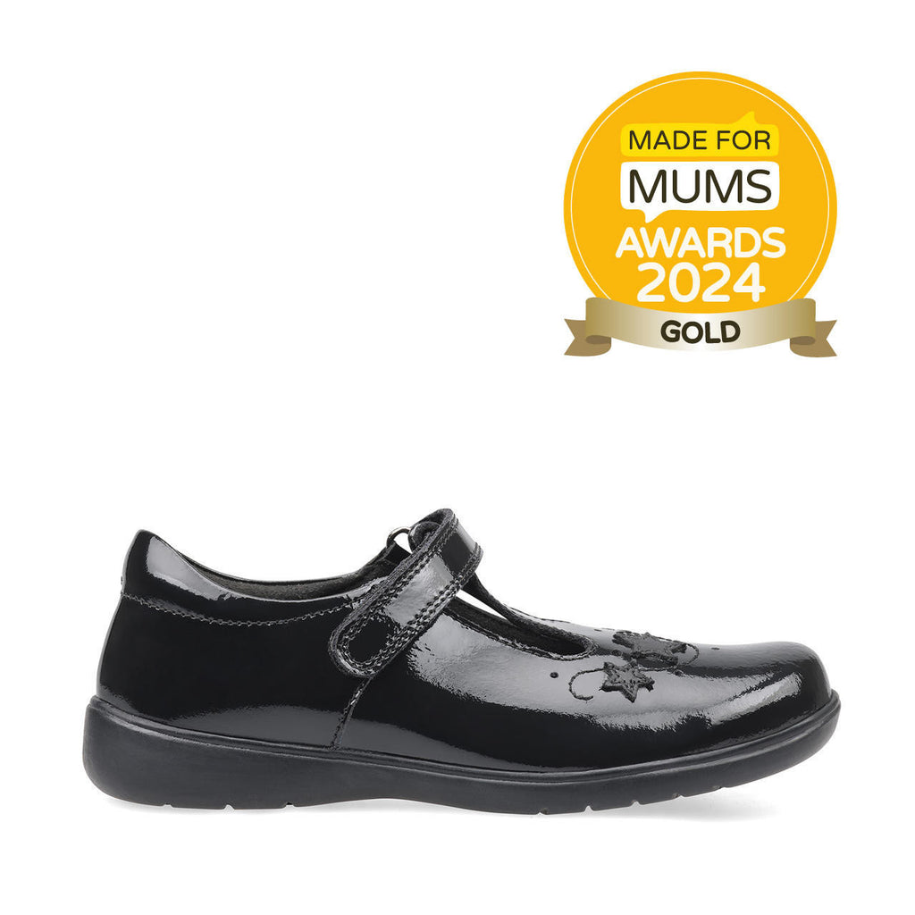 Start-Rite STAR JUMP Black Patent Leather School Shoes