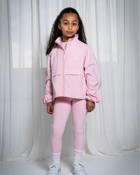 SS26 Ansandro Blush & White Piping Windbreaker Jacket