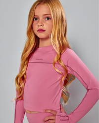 Ansandro Girls Dusty Rose Athletic Top & Leggings Set