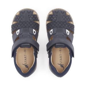 Start-Rite DINO PARK Navy Leather Sandals