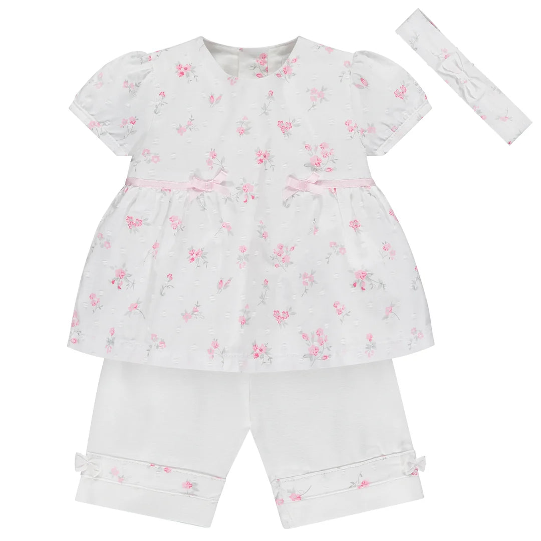 Emile Et Rose Girls DILYS Pink Shorts Set With Headband