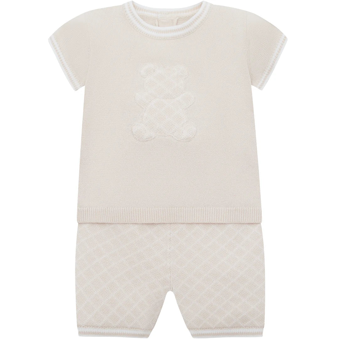 SS26 Emile Et Rose LENNOX Stone Teddy Knit Shorts Set