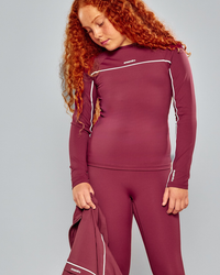 Ansandro Girls Damson Athletic Top & Leggings Set