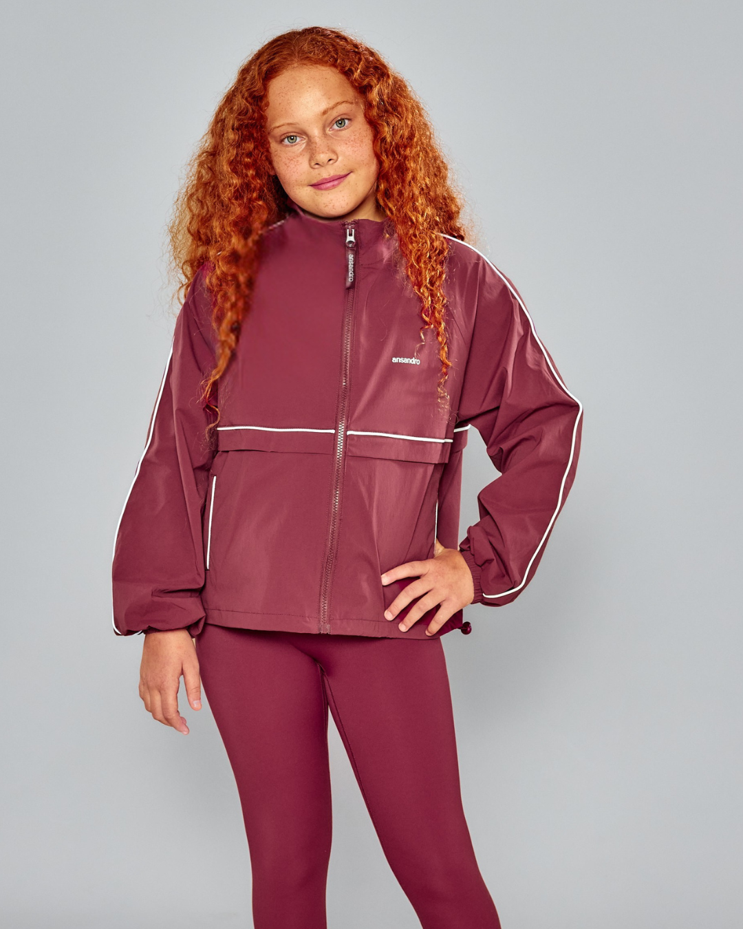 Ansandro Girls Damson Windbreaker Jacket