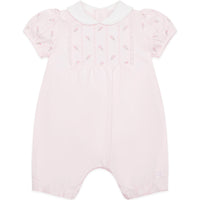 SS25 Emile Et Rose JULIE Pale Pink Embroidered Floral Romper