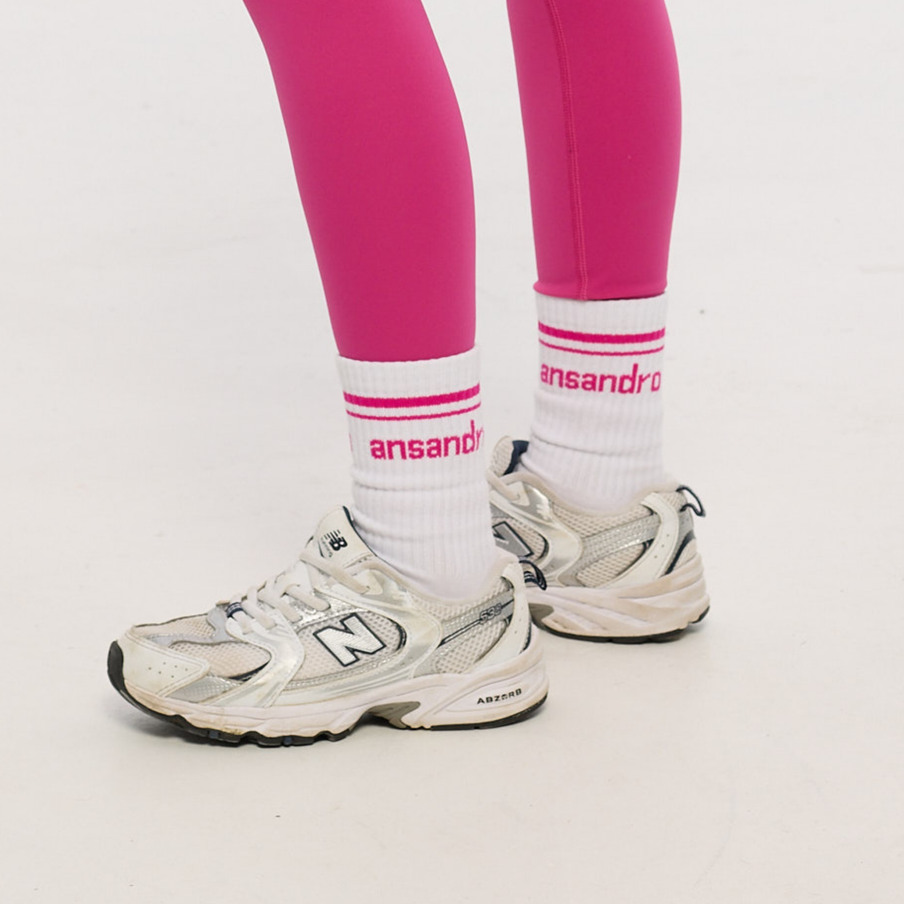 AW25 Ansandro Winter Berry & White Logo Socks