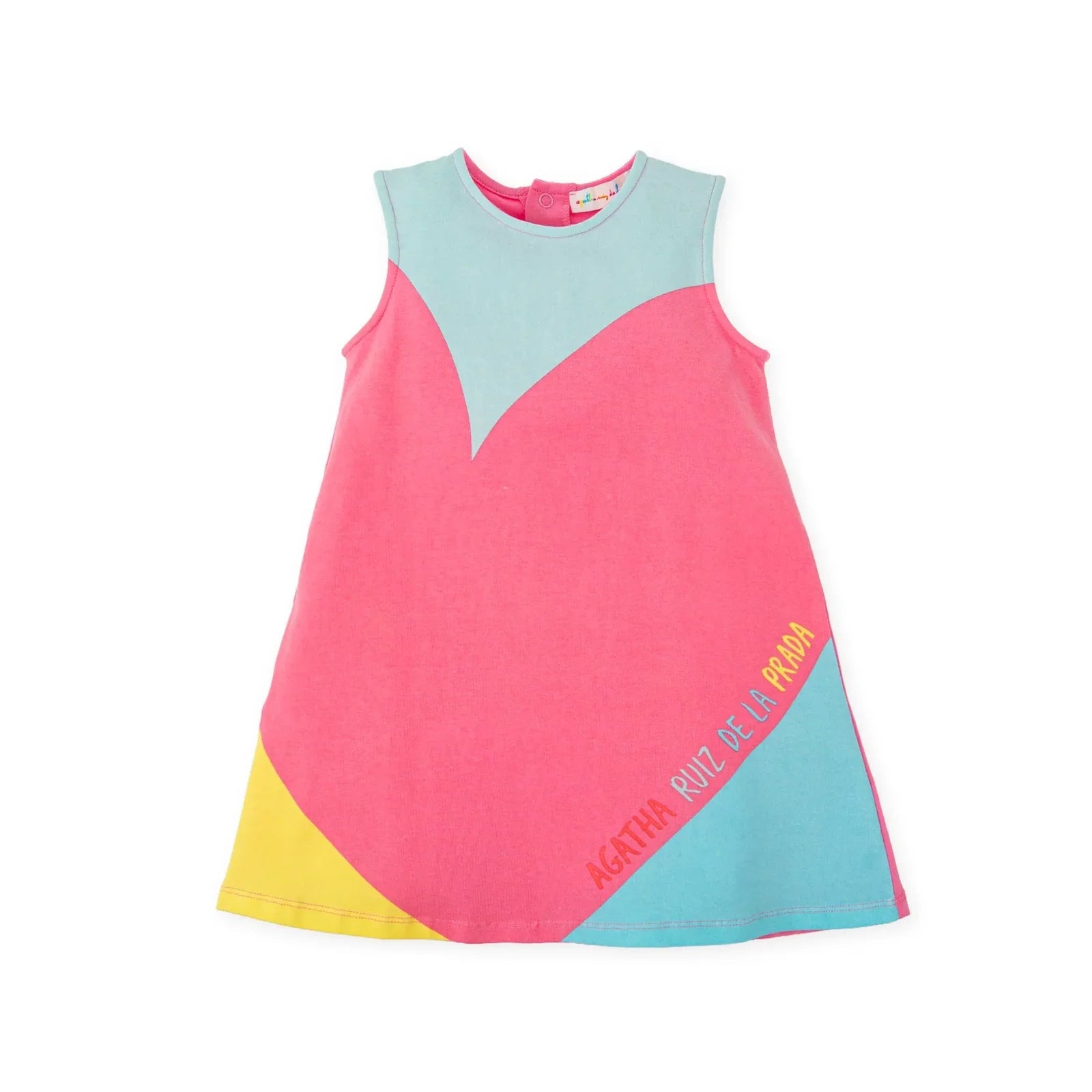 SS26 Agatha Ruiz De La Prada Baby Multicoloured Heart Logo Dress