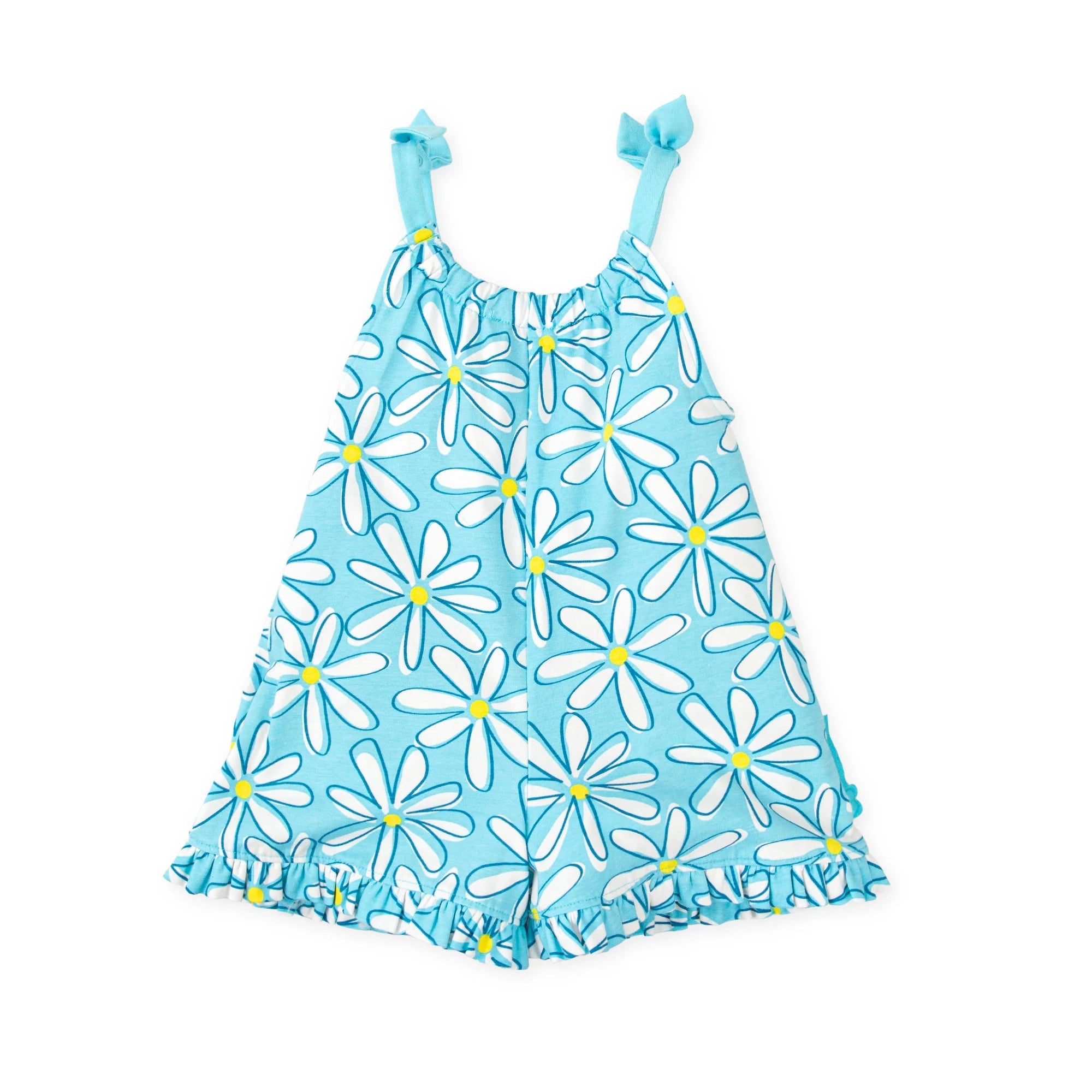 SS26 Agatha Ruiz De La Prada Baby Blue & White Daisies Playsuit
