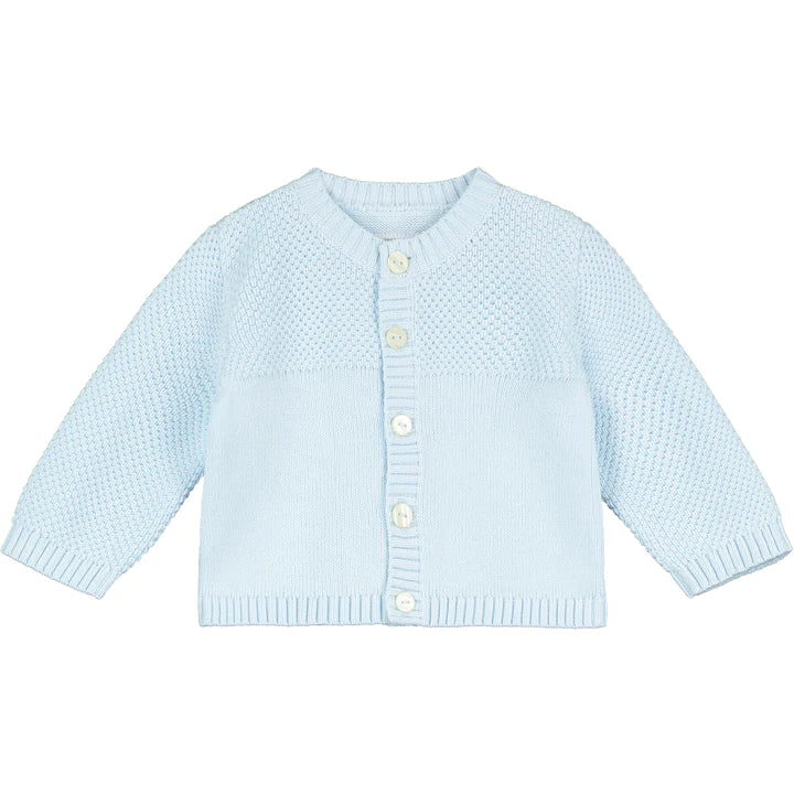 SS24 Emile Et Rose CYPRESS Pale Blue Knitted Button Cardigan