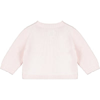 Emile Et Rose CYPRESS Pale Pink Knitted Button Cardigan