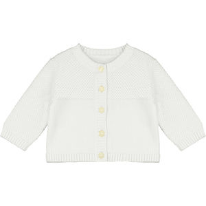 SS24 Emile Et Rose CYPRESS White Knitted Button Cardigan