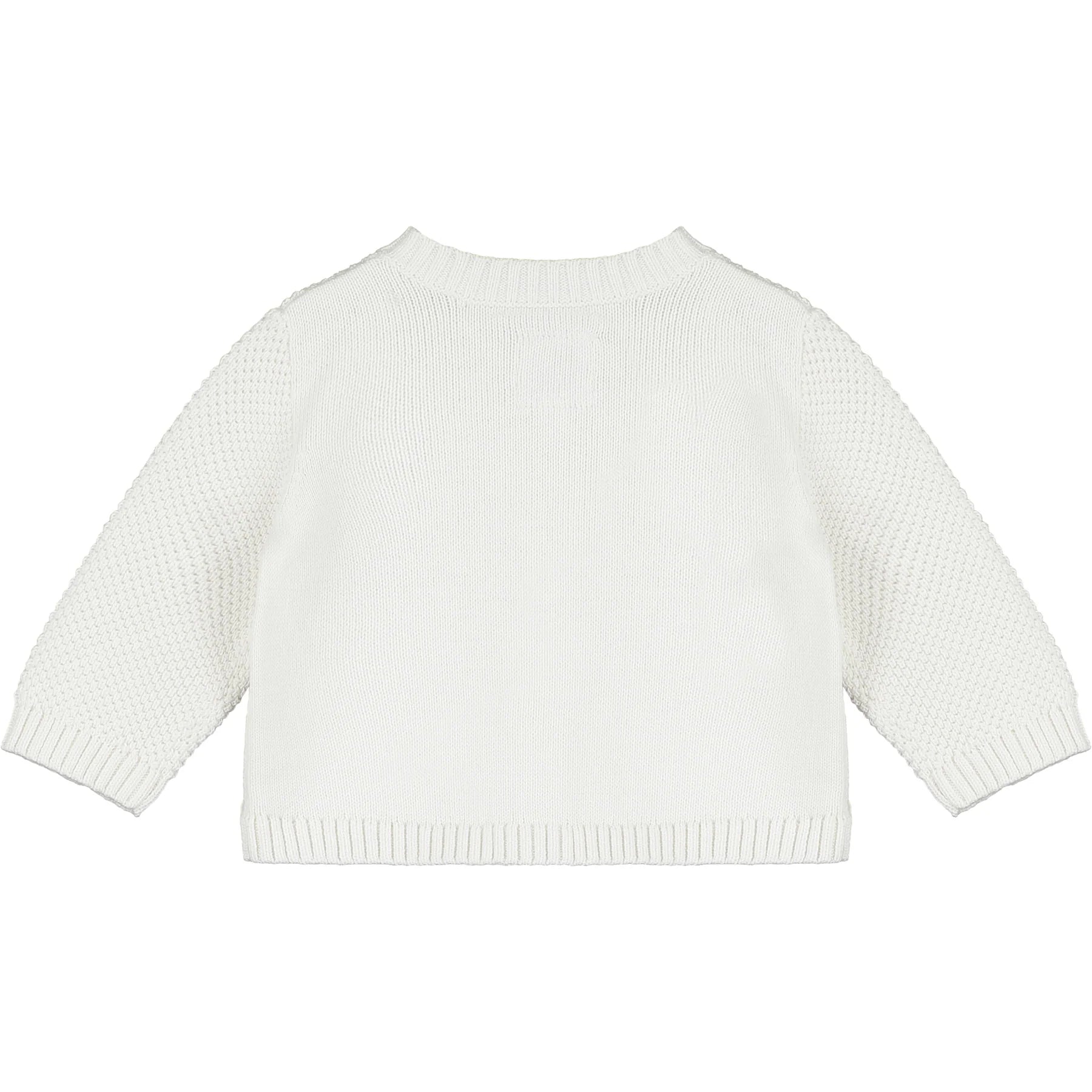 Emile Et Rose CYPRESS White Knitted Button Cardigan
