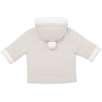 AW25 Emile Et Rose HOLLAND Stone Knitted Pom Pom Hood Jacket