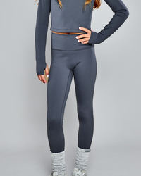 Ansandro Girls Slate Athletic Top & Leggings Set