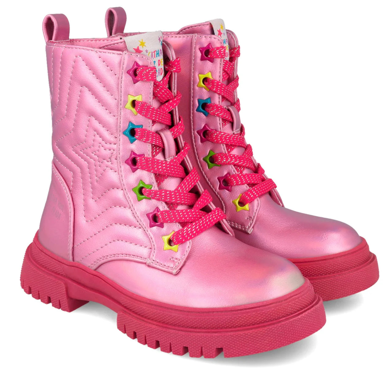 AW25 Agatha Ruiz De La Prada Pink Star Boots