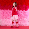 PREORDER AW25 ADee LACEY Red & Pink Logo Tulle Dress