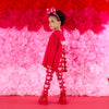 AW25 ADee LOLA Red & Pink Heart Print Leggings Set