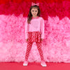 PREORDER AW25 ADee LYDIA Pink & Red Heart Check Leggings Set