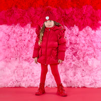 AW25 ADee LILIANA Red Hearts Frill Coat