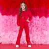 AW25 ADee LUNA Red Bow Flare Tracksuit