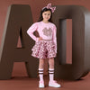 AW25 ADee MILAN Pink Initial Print Skirt Set