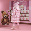 AW25 ADee MONTANA Pink Metallic Bow Coat