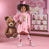 AW25 ADee MICHELLE Pink Bear Logo Bow Dress